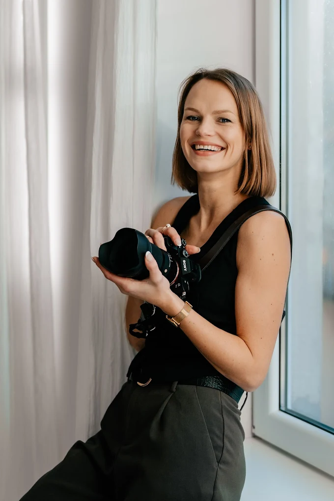 Justyna Lizoń przy pracy